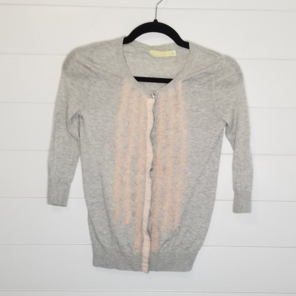 URBAN OUTFITTERS pins & needles ruffle cardigan
